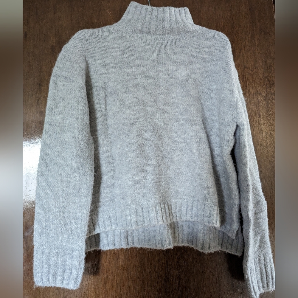 Grey Turtle Neck Sweater